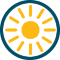 Sun Icon for Solar Control Glass